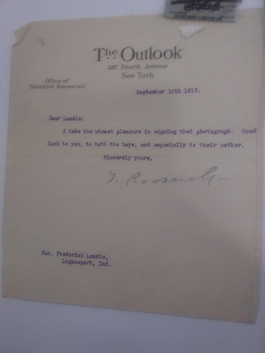 SCCTradingCards's tweet photo. Huge hit from 2020 @HistoricAutos POTUS First 36! Theodore Roosevelt Signed Letter w/ @beckett_authent COA!!
#SteveDoesItAgain #HistoricAutographs #Beckett #PROTUS #RoughRiders https://t.co/XpagdMwlZz