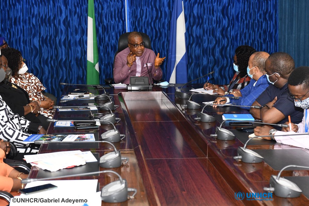 unhcrnigeria's tweet photo. “...the presence of #refugees has brought a lot of development to our state's education, health systems and general infrastructure, and we are grateful to #UNHCR support." - Prof Ivara, Deputy Governor of Cross River state applauded UNHCR's @chansakapaya today in Calabar https://t.co/MyjSlOcQS8