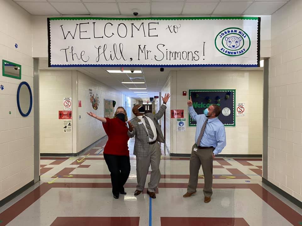 GriffinSpalding's tweet image. Look👀Listen👂🏽Learn 🎓
@GriffinSpalding Superintendent Keith Simmons visited Principal Dottie English, AP Jonathan McGavin and the rest of the team at @JordanHillElem yesterday. #thehillwill #beintentional