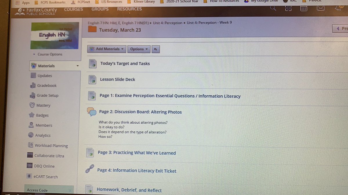 kilmerlibrary's tweet photo. Teaching information literacy today and tomorrow in Mrs. Hild’s English 7 classroom! Evaluation, credibility, bias, corroboration...supporting our students as they become critical thinkers! #ourkms https://t.co/r0ChnIRXtE