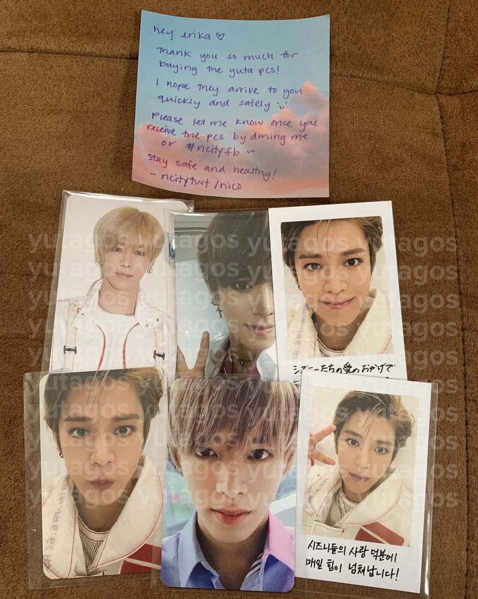 yutagos's tweet photo. nico ๐ญ๐ญ๐ญ i literally owe u my life. iโm gonna cry. thank you so much for selling these pcs to me ๐ and helping me with my collection~~ yuta is literally unreal. @ncitytwt #ncityfb https://t.co/DDgzD1AGsE