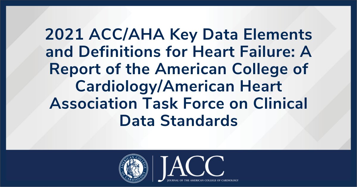 JACCJournals's tweet photo. .@ACCinTouch/@American_Heart just released the 2021 key data elements &amp; definitions for #HeartFailure in #JACC. 

The document includes data elements for HF risk factors, #CV history &amp; non-CV health determinants, including #COVID19 infection. https://t.co/xMwFcN8Hd3 @BiykemB https://t.co/LUX6CaCeWV