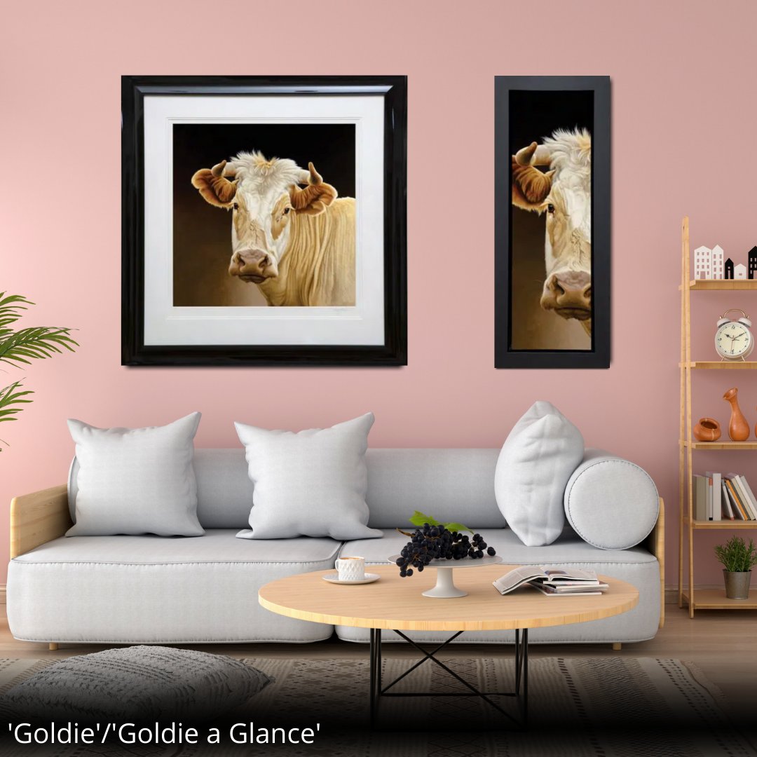 🎨'Goldie' is available in both a canvas and giclée paper format, the added bonus of 'Goldie a Glance' means that even the smallest of rooms can feature a Paul James piece!

📞01327 223400
📩team@pauljamesgallery.com
🌐pauljamesgallery.com