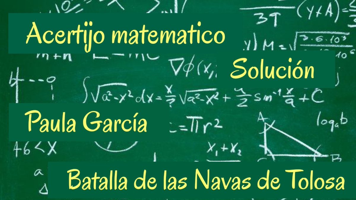 FrayLuisSCJ's tweet photo. ¿Has averiguado cuántos hombres acudieron al banquete? Paula nos descubre la solución de su #AcertijoMatemático. 
📌 https://t.co/LdiZSs6Tk7

#BatallaNavasDeTolosa #Historia #NosGustanLasMatemáticas #Matemáticas #Acertijos #Acertijo https://t.co/3voWHVskdr
