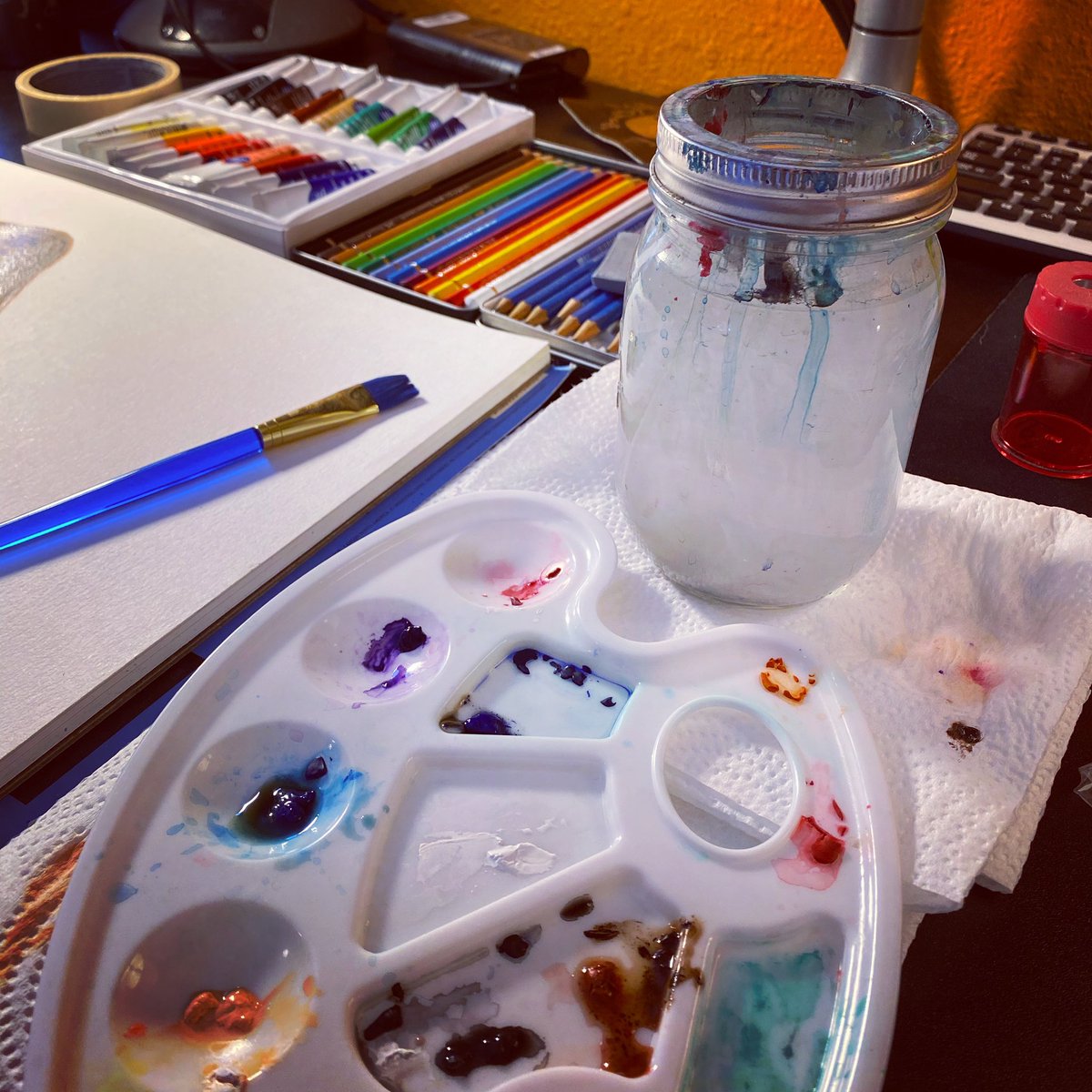 TwoPentacles's tweet photo. Our in-house artist is hard at work creating a watercolor for one of our authors! Stay tuned for the finished product!
#ampainting #amcreating #wip #watercolor #artist #indiepublishing #WritingCommunity #artistcommunity https://t.co/OO2llbbt2O