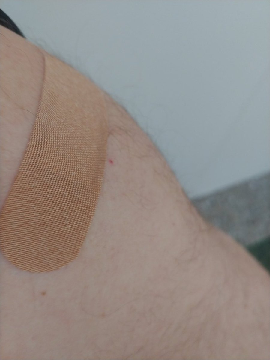 Pfizer Shot #1 done.  

Protection against anti maskers, half maskers who can't cover their nose; go back to preschool please, anti-vaxers, &amp; super spreader party posse"s with their plus one.

Do your part!!!!!!  I did.

Just the facts.  Just the vax's.