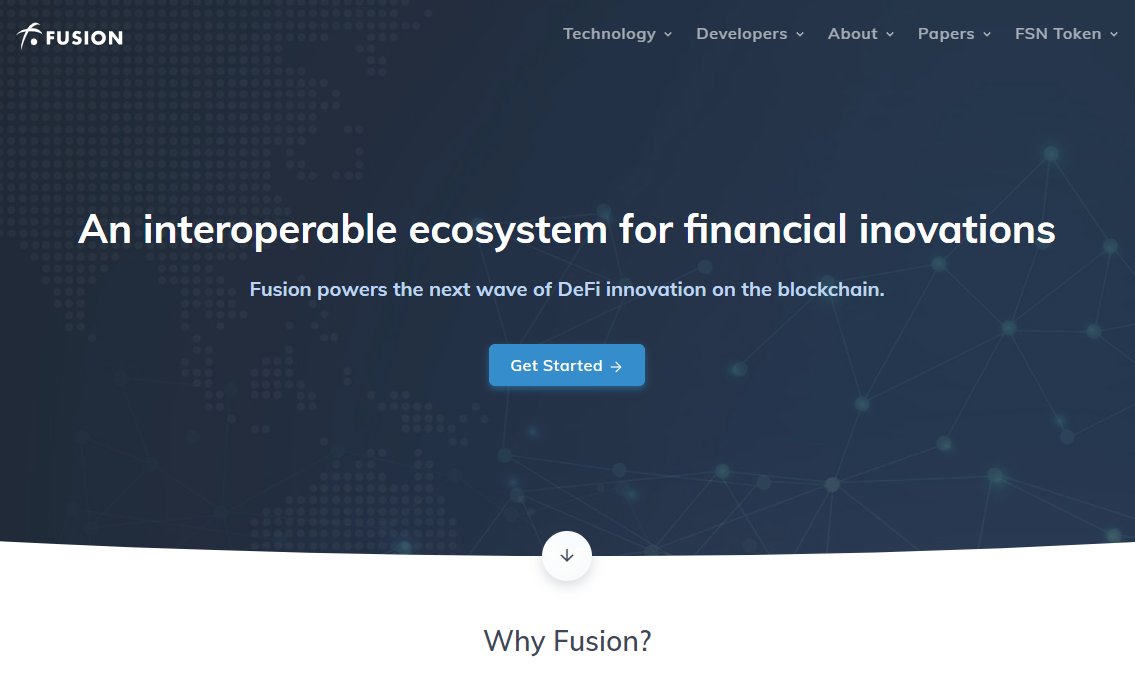 FUSIONProtocol's tweet photo. The long awaited FUSION website update is here, built by community members Gabs and Jo Cokker! ❤️

Check it out at https://t.co/7dJPvPO63K 🔥🔥

#FSN $FSN #blockchain https://t.co/3SQOeSwnnx