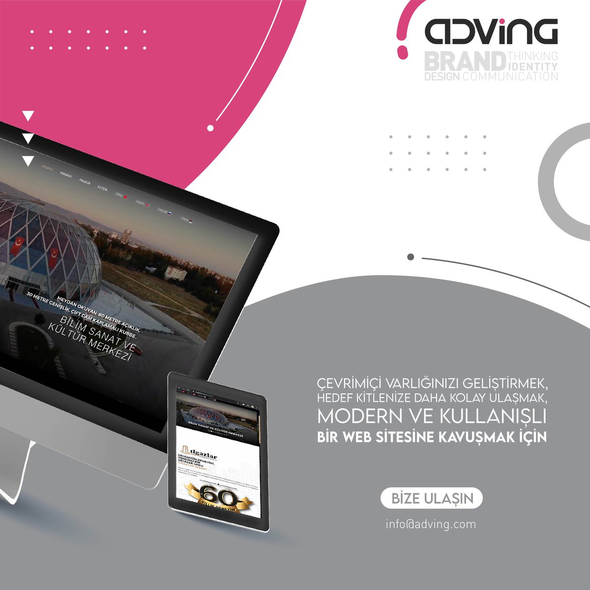 LAPSBranding's tweet photo. Türkiye’nin en büyük projelerini gerçekleştiren Ilgazlar İnşaat’ ın yeni web sitesine imzamızı attık.
#adving #websitesi #brand #reklam #marka #dijitalmedya #sosyalmedya #eskisehir https://t.co/9WXqRujluh
