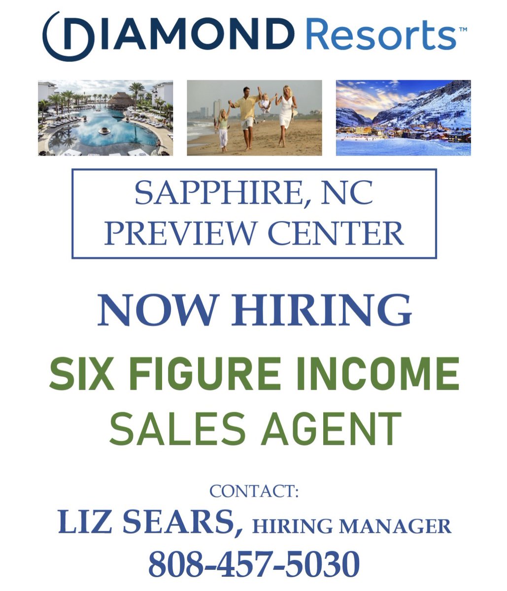 “Spring: a wonderful reminder of how beautiful change can be” looking for a change? Six figure income? @DiamondCareers <a href="/diamondresorts/">Diamond</a>  #SapphireValley #Cashiers #TheHighlands #Brevard #NorthCarolina #sales #springishere <a href="/SnapperUssery/">Snapper Ussery</a> <a href="/AngieCirtin/">Angie Cirtin</a> @KyleWMays <a href="/StephAwalker21/">Stephanie Walker</a>