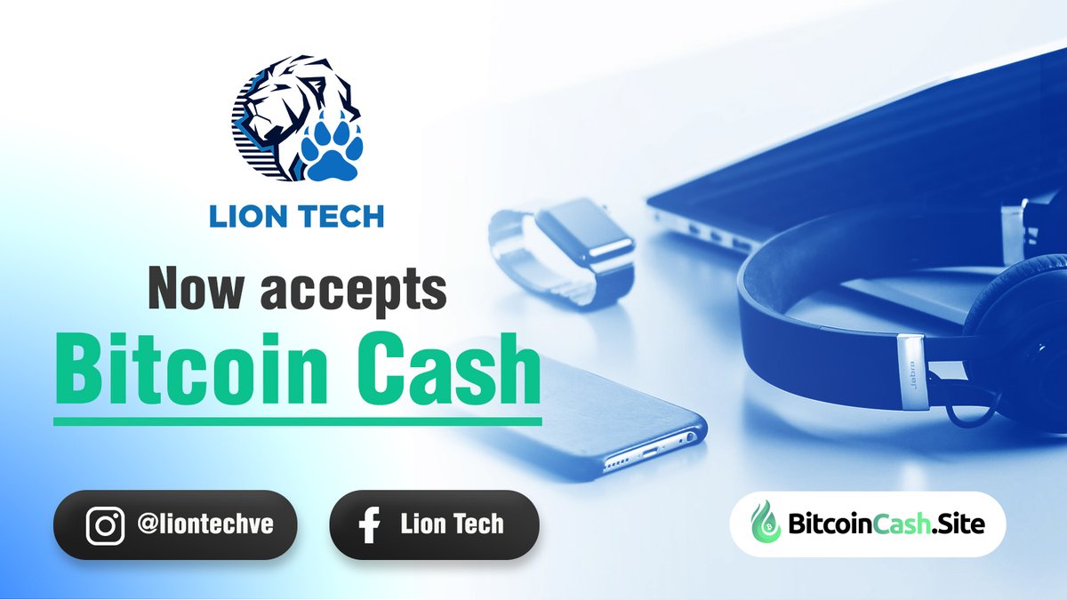 BCHWorks's tweet photo. We continue to forge new alliances!

This time we welcome you to #LionTech https://t.co/SKUykLaxZN 

Where you can find the best in electronics, technology and technical service

From today you can pay with #BCH

In any of its 7 stores in Caracas-Venezuela.

#BitcoinCash https://t.co/MDBsHuY6bL