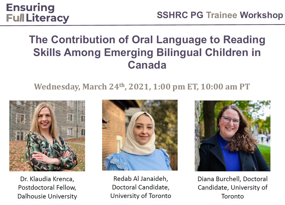 So excited to present with my colleagues and friends <a href="/KlaudiaKrenca/">Klaudia Krenca Rusnak</a> and Redab Al Janaideh for the <a href="/Full_Literacy/">Ensuring Full Literacy</a> group. I'll be presenting my paper on adapting the #CanadianLanguageBenchmarks: files.eric.ed.gov/fulltext/EJ127…
#phdchat #phdlife #onted #literacy