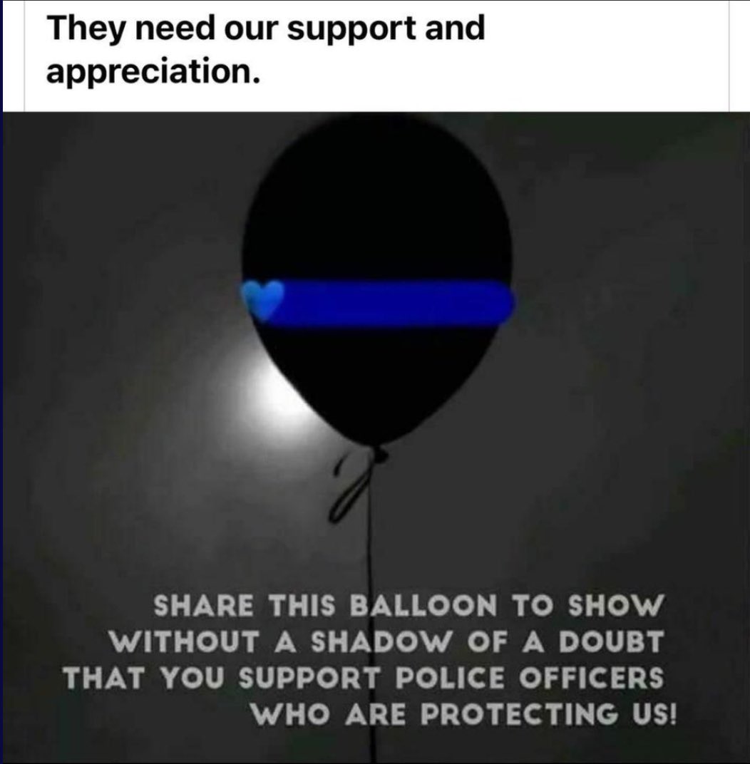 #SupportThePolice 💙💙💙