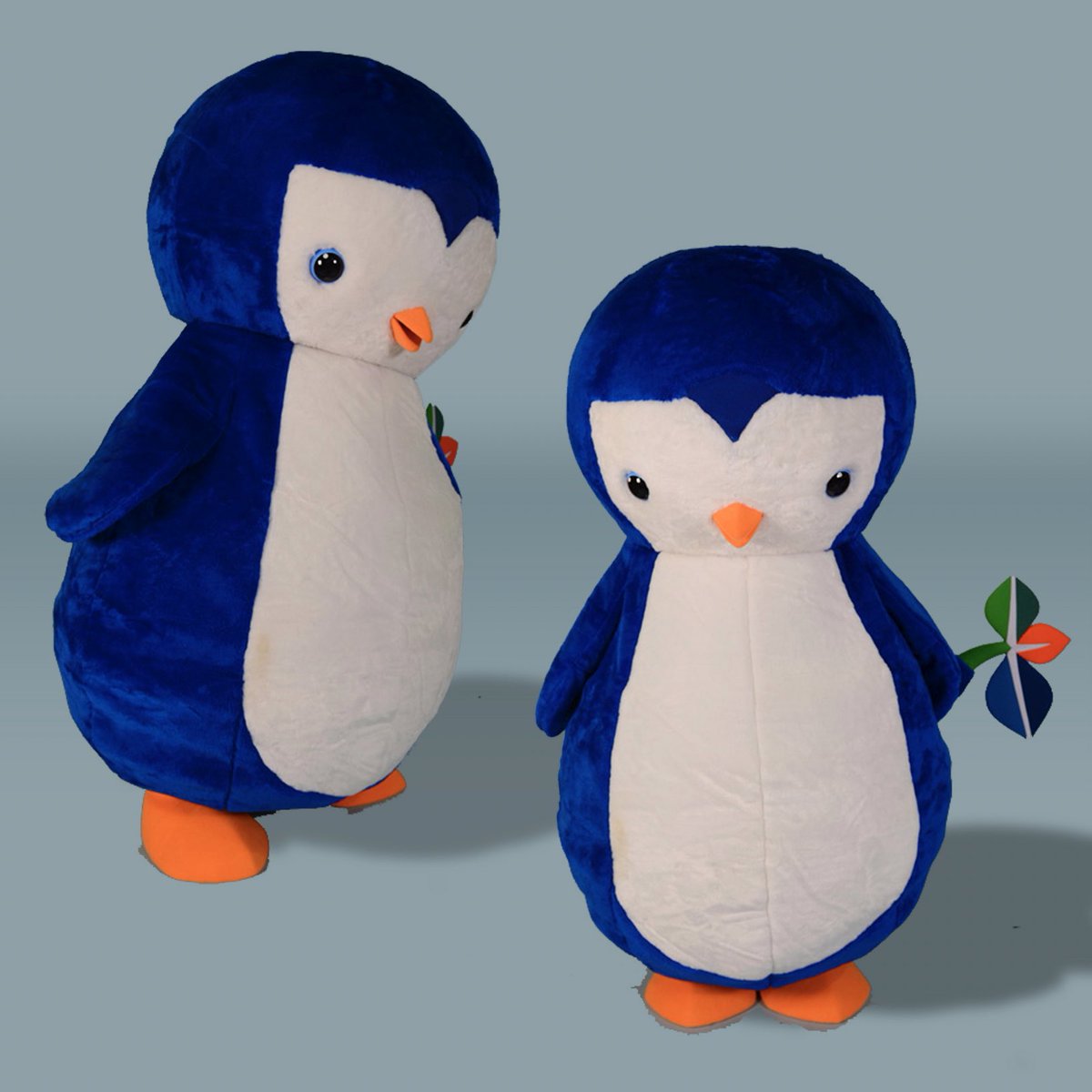 MaydwellMascots's tweet photo. Before we ship every mascot we try it on to make sure it fits perfectly and looks amazing. We provide our clients with professional quality photos of their mascot. Check out this penguin we made for @adventisthealth 🐧 https://t.co/9yRjAxMnD5
