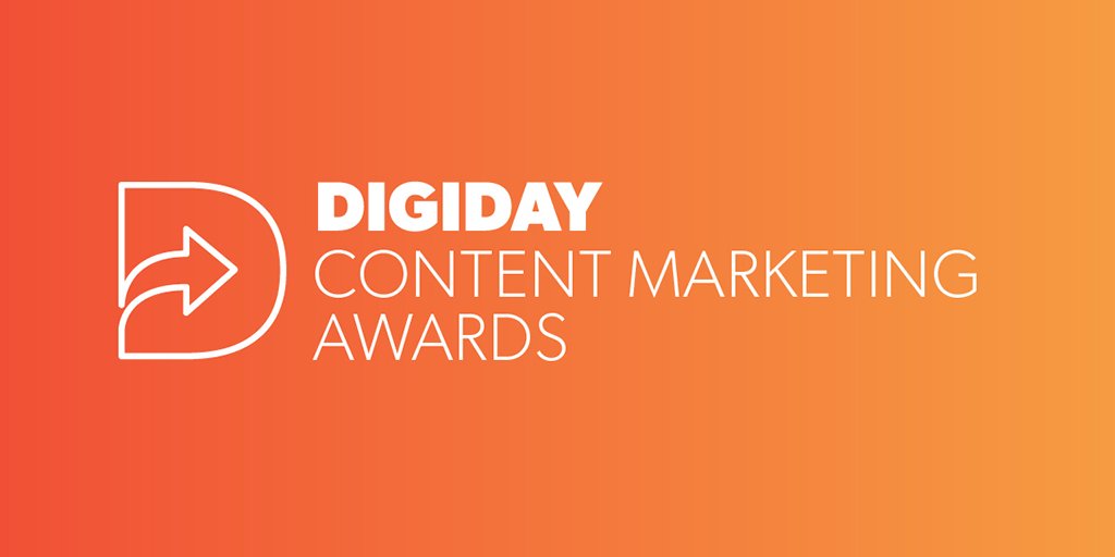 DigidayAwards's tweet photo. It’s here: We dropped the shortlist for this year’s @Digiday Content Marketing Awards.  See the full list of finalists. https://t.co/zxU7XOphD6 https://t.co/gxhUvNSKmw