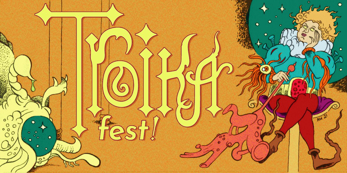 MelsonianArts's tweet photo. Oh, haven't you heard? 

TroikaFest 2021 is coming up. It's an excellent and low-key online event featuring The Other World's Favorite Roleplaying Game.

The Fest itself runs from April 5-11. More details to come on that front very, very soon. https://t.co/8SwqosaCny
