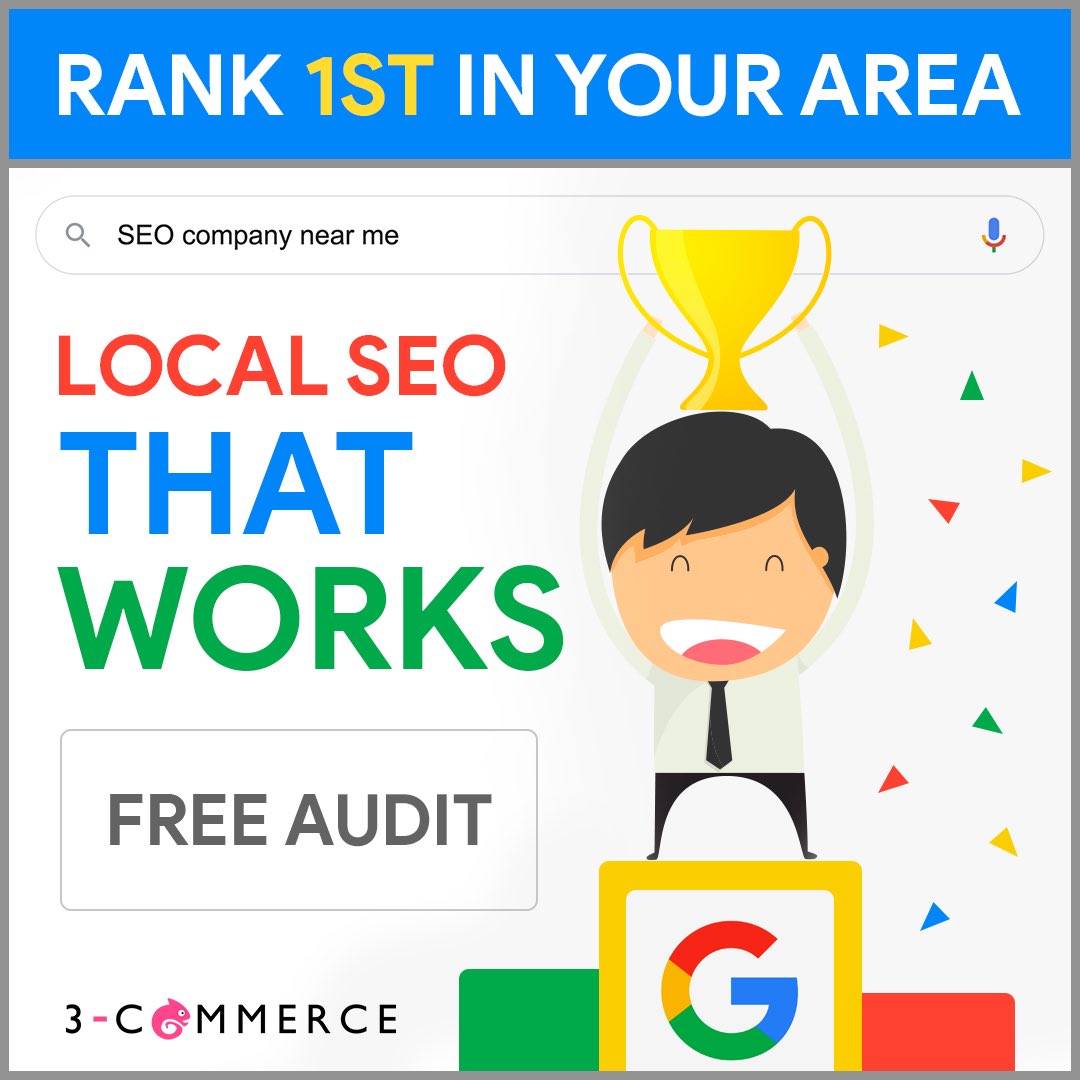 3Commerce_co's tweet photo. Want help with local #SEO? 

If you're serious about taking your business to the next level, book a free consultation today and learn how we can help your company grow. 

Schedule a call with us here ▶️ https://t.co/yIVOpow6Qi https://t.co/azDIjjBeEH