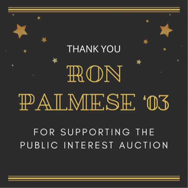 Did someone say Shake Shack? Don't miss out on this amazing opportunity for a chance to win a VIP dinner for 10 students with Shake Shack General Counsel at the Madison Square Park location thanks to the generosity of Ron Palmese'03! Register at bit.ly/SjPIA to bid!