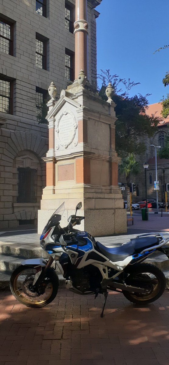 mukhtarm1's tweet photo. Sunny St George's Mall in Schizophrenic Cape Town. The Homda DCT CFR1100 also displayed some bipolar tendencies. More on that to follow. https://t.co/dnsn338Gec