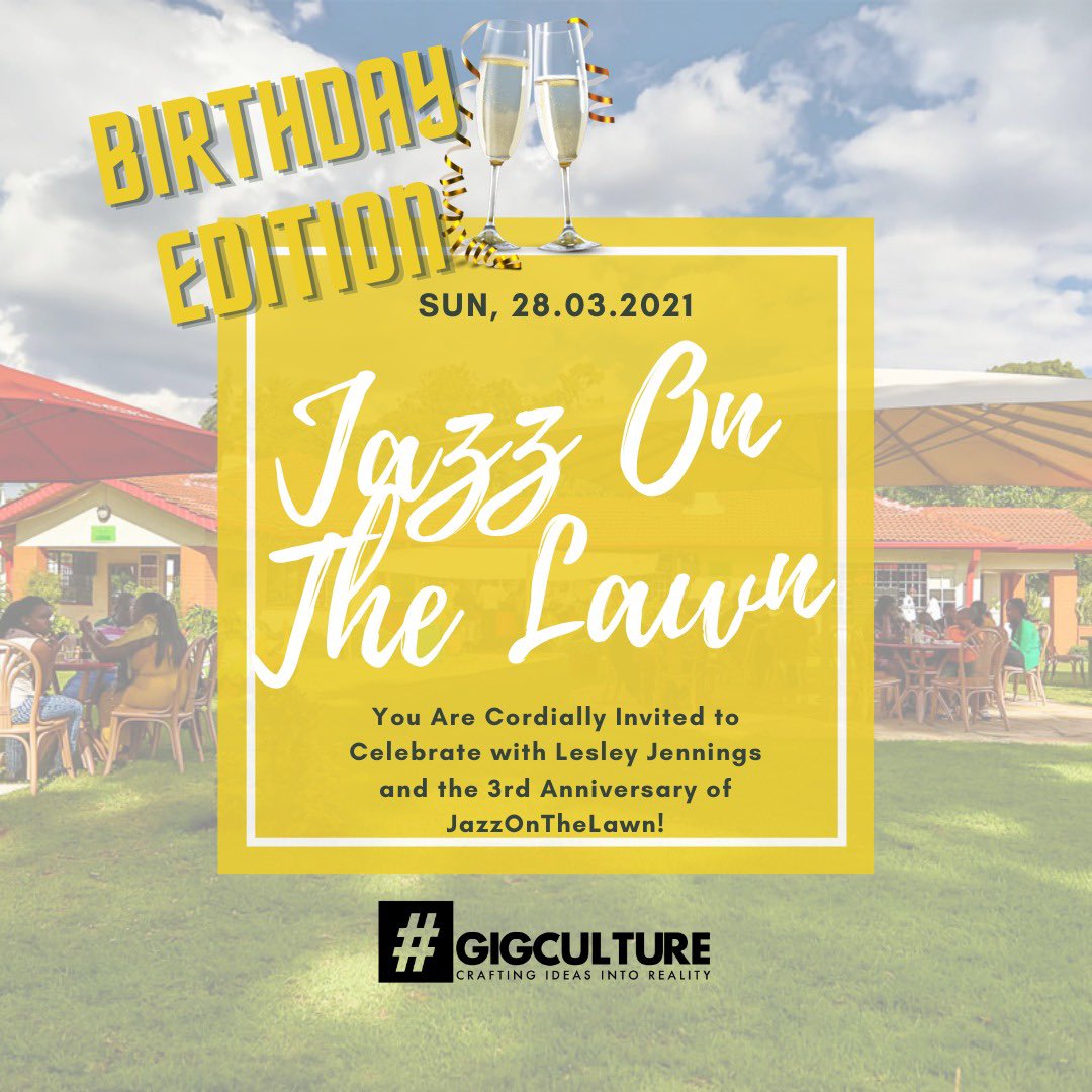 GigCulture's tweet photo. RT if you’re attending!

It’s time... #JazzOnTheLawn was launched in March 2018... let’s get together and celebrate 🥂 The Only Way We Know How! Good People | Good Music | Good Vibes 

Ticket link coming up... https://t.co/0q6w22Ibbd