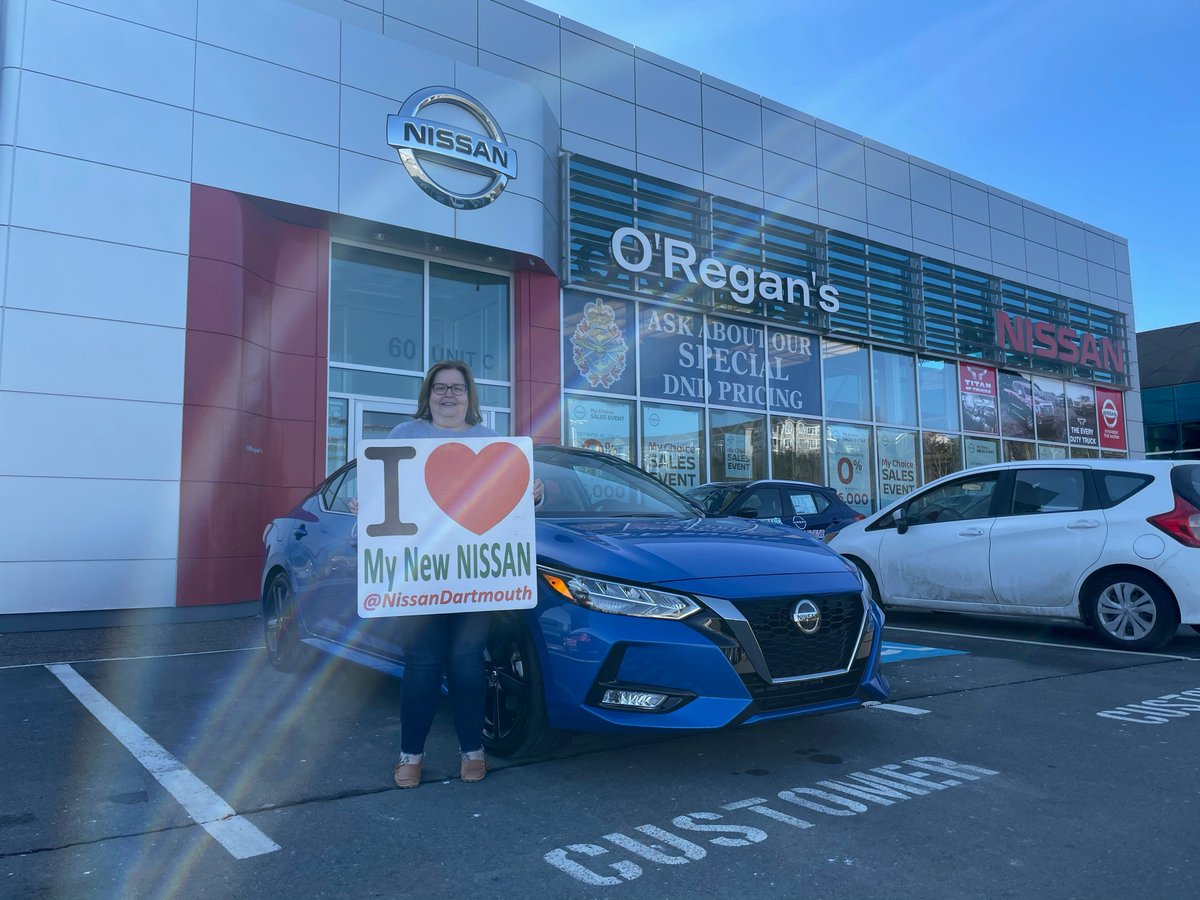 NissanDartmouth's tweet photo. A BIG congratulations goes out to Anna MacNeil on her beautiful new Sentra SR. From Robert and all the staff at @NissanDartmouth, we thank you for your business and welcome you, again, to our Nissan Dartmouth family. Enjoy your new wheels!
#oregans #nissan #newcar https://t.co/68cNJcx0vd