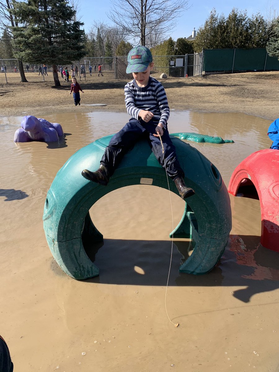 GUAbumblebees's tweet image. Some of our Bumblebees turned into fishermen today! They found a stick and wanted to add string to it to make their own fishing rods!!🎣👏🏼 Spring is here and we are excited about it!☀️