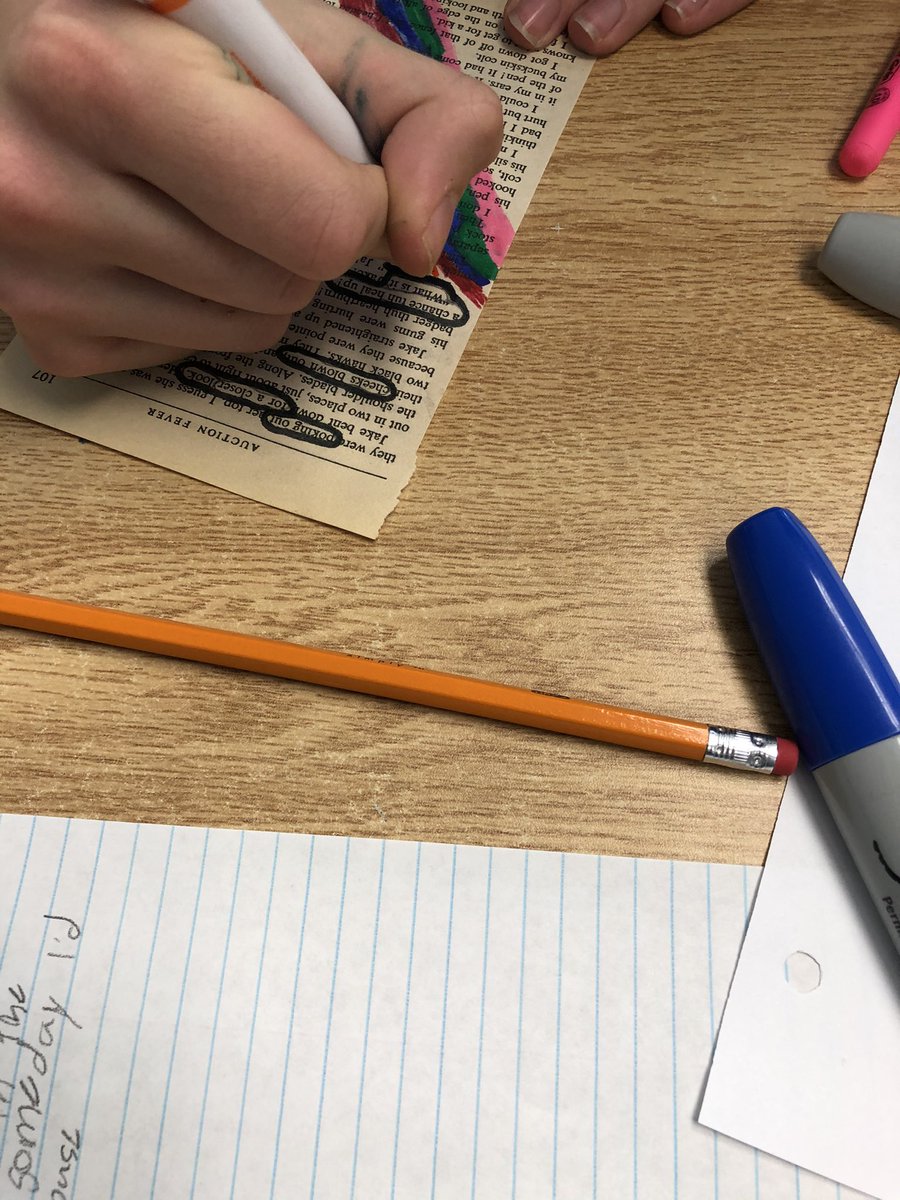 Brian Weishar (@brianweishar) on Twitter photo Poetry Challenge #2 Gr 9 students <a href="/sttheresamid/">St. Theresa's</a> create Blackout #Poetry Keep the words that work well together and block out the rest Poetry Challenge #2 Gr 9 students <a href="/sttheresamid/">St. Theresa's</a> create Blackout #Poetry Keep the words that work well together and block out the rest