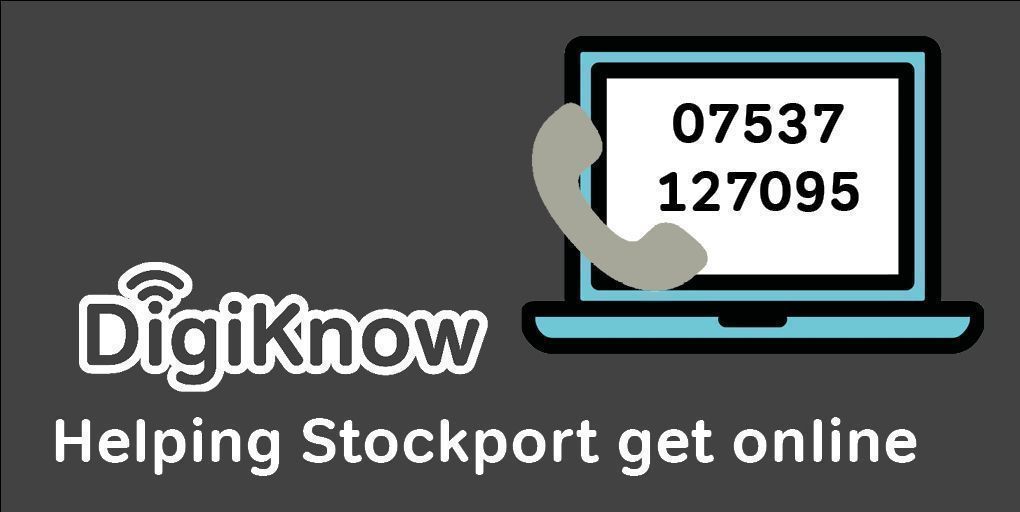 If you know someone who needs help to get online, call the DigiKnow Helpline 07537 127095 for free telephone support from Digital Champions.  You can also borrow a device and data from the Digital Device Library or get information on purchasing lower cost refurbished devices.