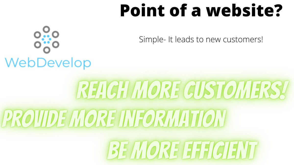 WebDevelop9's tweet image. A website helps develop your company become bigger!
Get in touch to see how we can help you.
#websitedevelopment #website #new #design #online