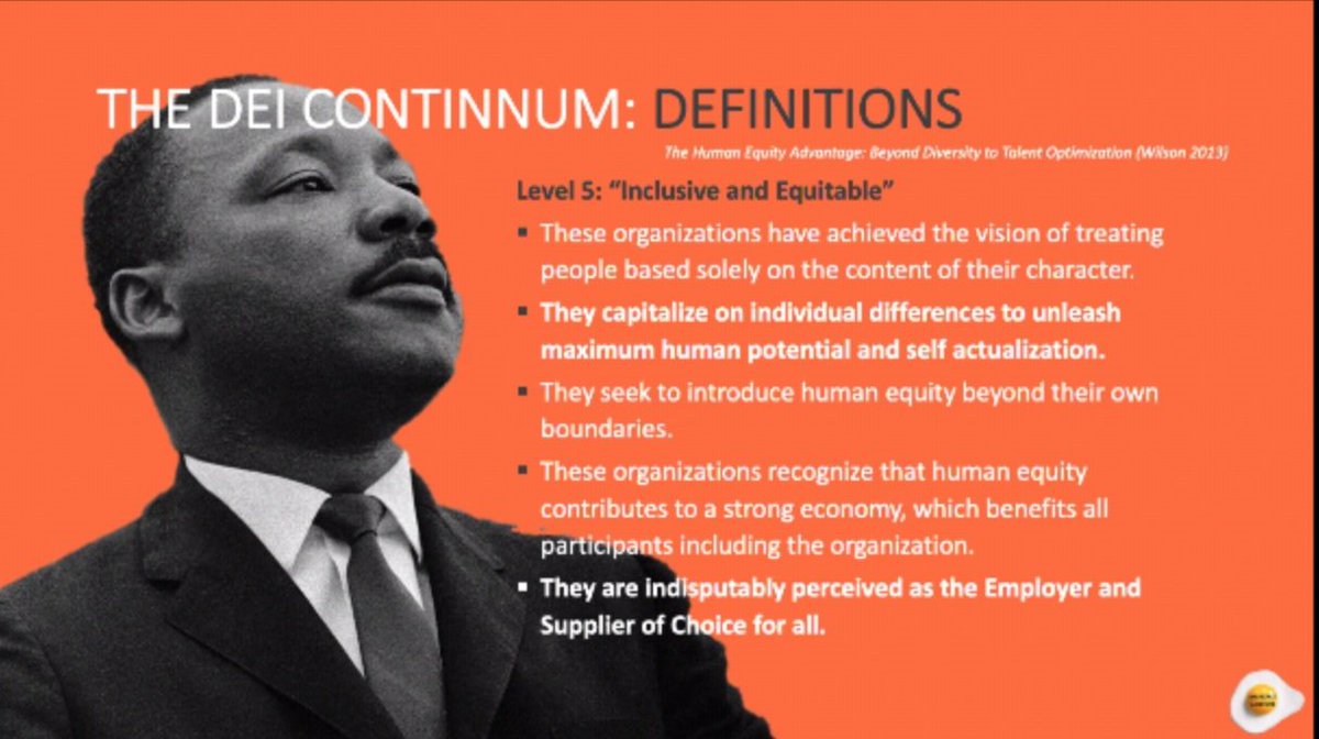CommsPoli_D's tweet photo. Many thanks to the founder of the @BreakfastCultu1, @JeffersnDarrell for this data-focused @antiracismPR session giving organizations a DEI rating. Plus, some great case studies outlining the motivations of companies on the #DEIContinuum. 

#AntiracismPR #ARinPR https://t.co/ypkGYjbu1q