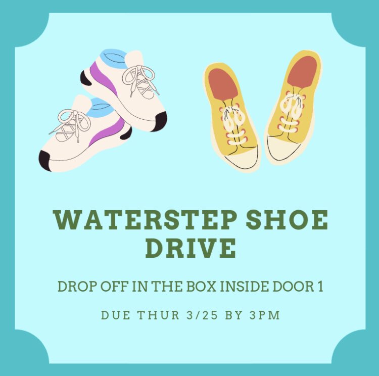 Submit a picture of you WITH your shoes AND a picture of the box inside Door 1 to the Classroom assignment for proof of completion