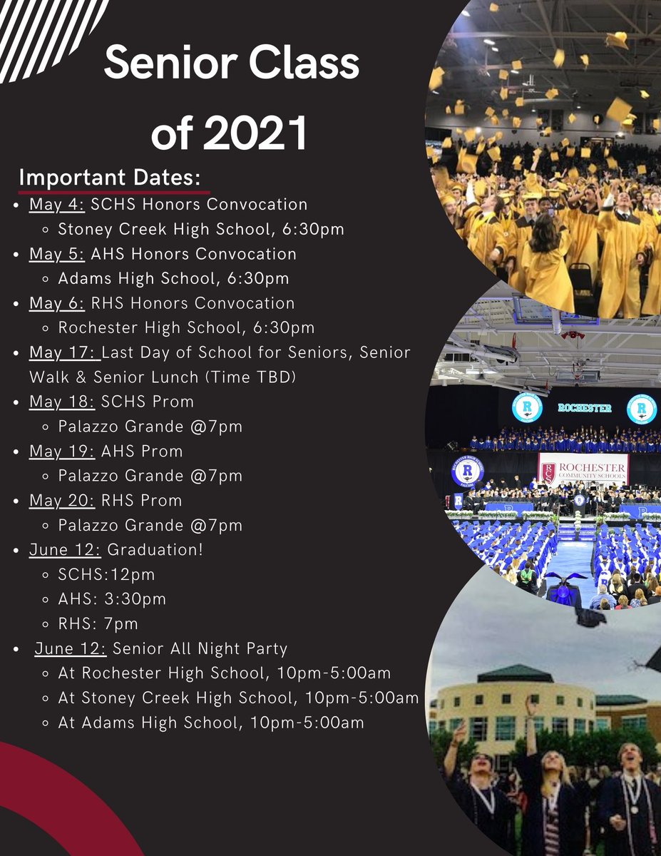 Attention Seniors!  We are excited to provide you with important information regarding upcoming Class of 2021 events!
#WeAreSCHS