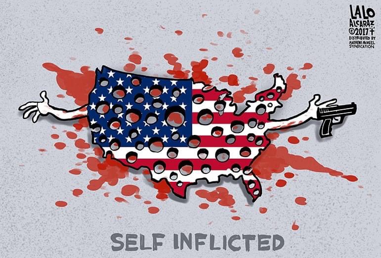 laloalcaraz's tweet photo. Self inflicted, #laloalcaraz, 2017 https://t.co/jNgo5V1vmE
