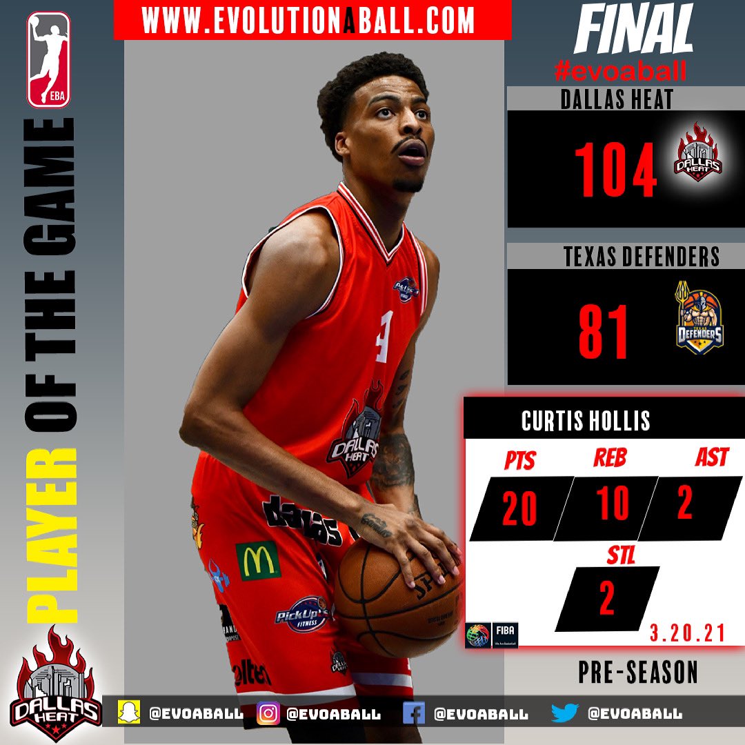 Hollis comes in clutch for the @thedallasheat 
#evoyourgame
#evoaball #eba #explorepage #preseason #history #nbagleague #fiba #eurobasket #ebatv #dallas  #dfw #dalheatup #aaw #ebaremix #ebapog