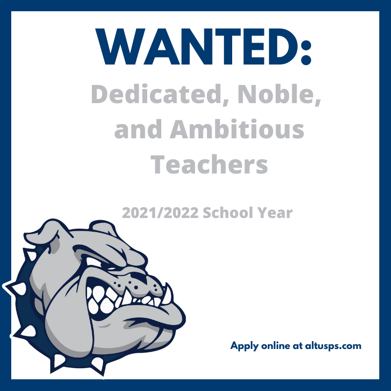 Altus Public Schools on Twitter "Altus Public Schools has openings for