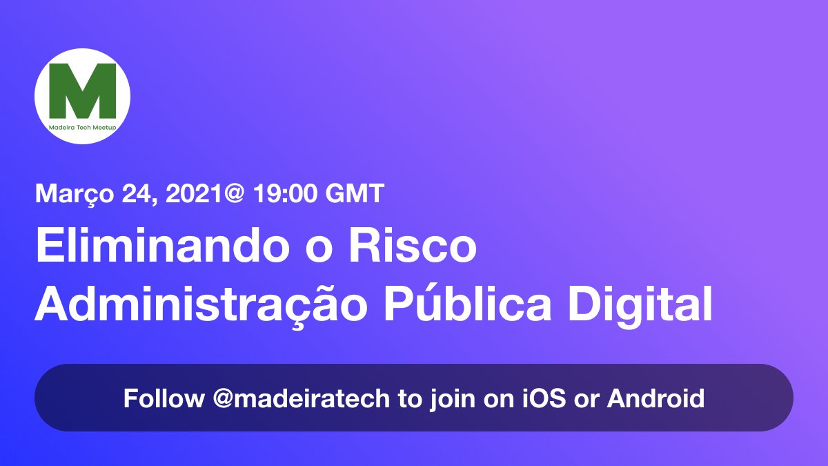madeiratech's tweet photo. Meetup Virtual. Leitura obrigatória antes do Meetup. https://t.co/NoJRQ26Twd https://t.co/BHAGLvCIHV