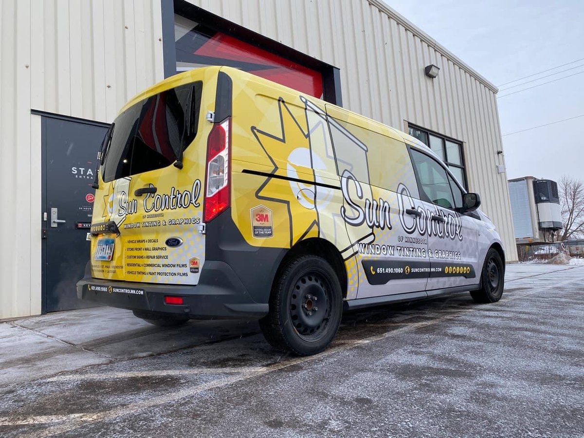 suncontrolmn's tweet photo. Attention wins! Let us help you create a great mobile billboard. #vehiclegraphics https://t.co/mIbW7noJcN