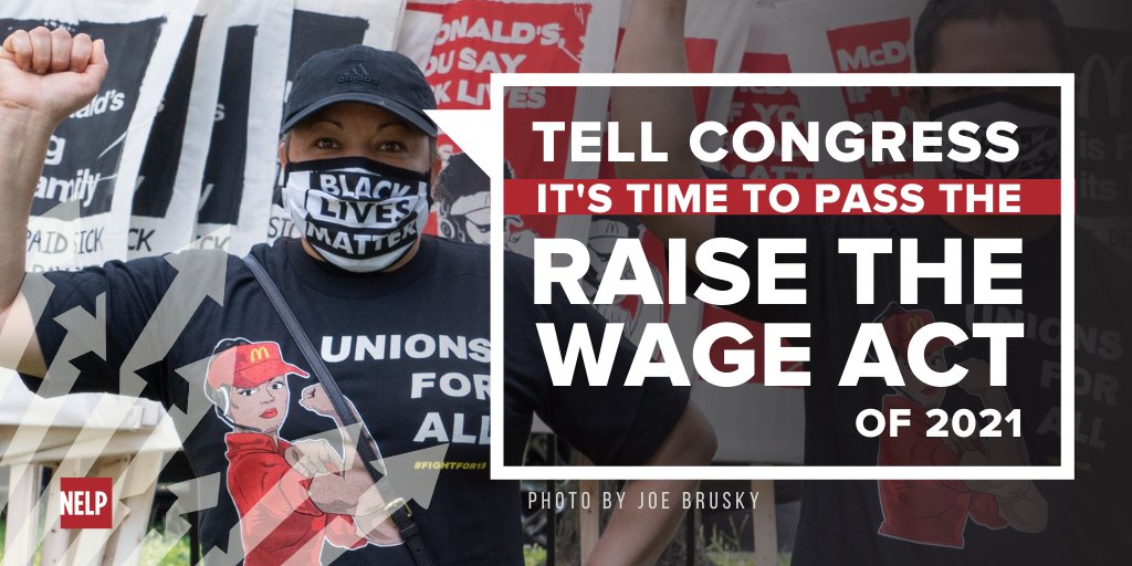 NelpNews's tweet photo. Workers are clear that they will not go back to the way things were before #COVID19.

Congress needs to get the message. 

Call your reps and senators and tell them we CAN'T wait to #RaiseTheWage to $15 with #1FairWage: 888-639-5155 https://t.co/bTzwlxKTj2