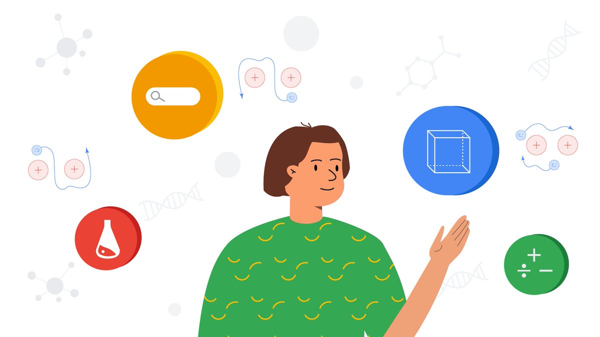 GoogleForEdu's tweet photo. Learn ‘how’ and ‘why’ on Google Search with step-by-step guidance for complex math problems, 3D models of STEM concepts like anatomy, and resources to help students master numerous concepts. Learn more about education features on Search ➡️ https://t.co/ZNDq7UckFa https://t.co/RaRw7NvBU5