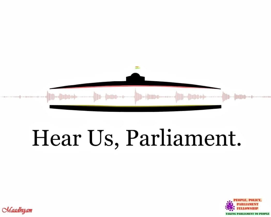 MASH_Project's tweet photo. @_maadhyam_’s 'People, Policy, Parliament' intitated 'Hear Us, Parliament' campaign.
You can support by:
1. You can contribute to the fundraiser for the campaign here: https://t.co/IRTERTfpK3
2. You can sign the petition here: https://t.co/kaMW8WZCyq
#ecosystemPost https://t.co/fqApLLIdED