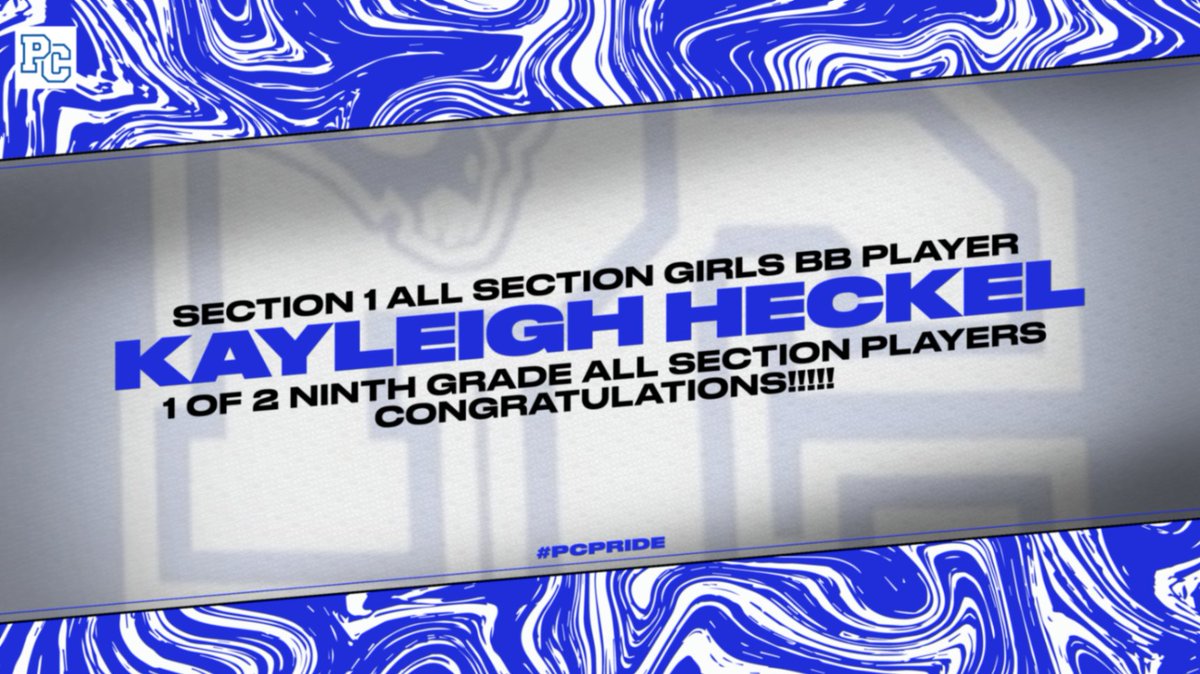 Congratulations Kayleigh on being an All Section 1 Girls BB player this season!!