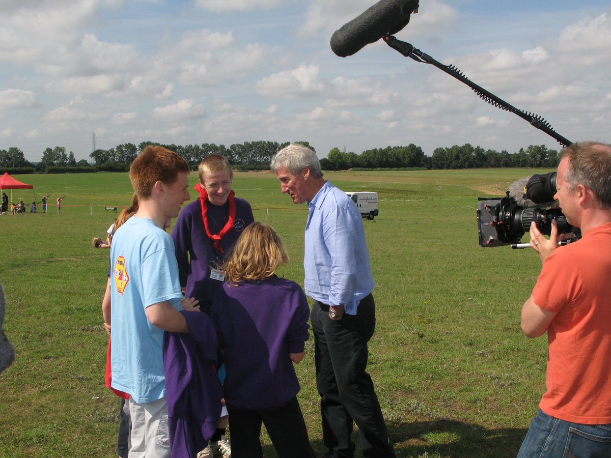 Scoutsscarter's tweet photo. Happy Scout Picture of the day #54 #JermeyPaxman visit @norfolkscouts at #Norjam while filming for a landmark historical series https://t.co/ZtVuMK1B7t