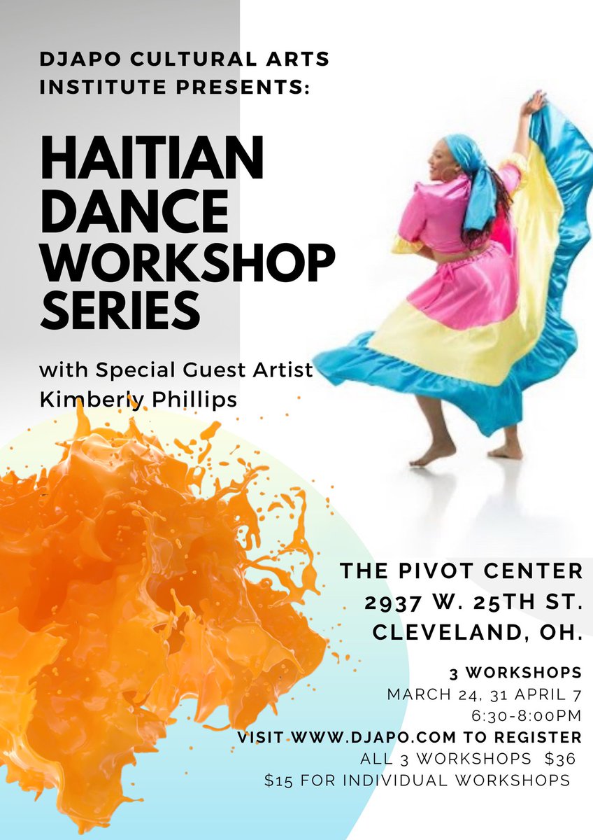 Join us this Wednesday for a Haitian Dance Workshop 🎶