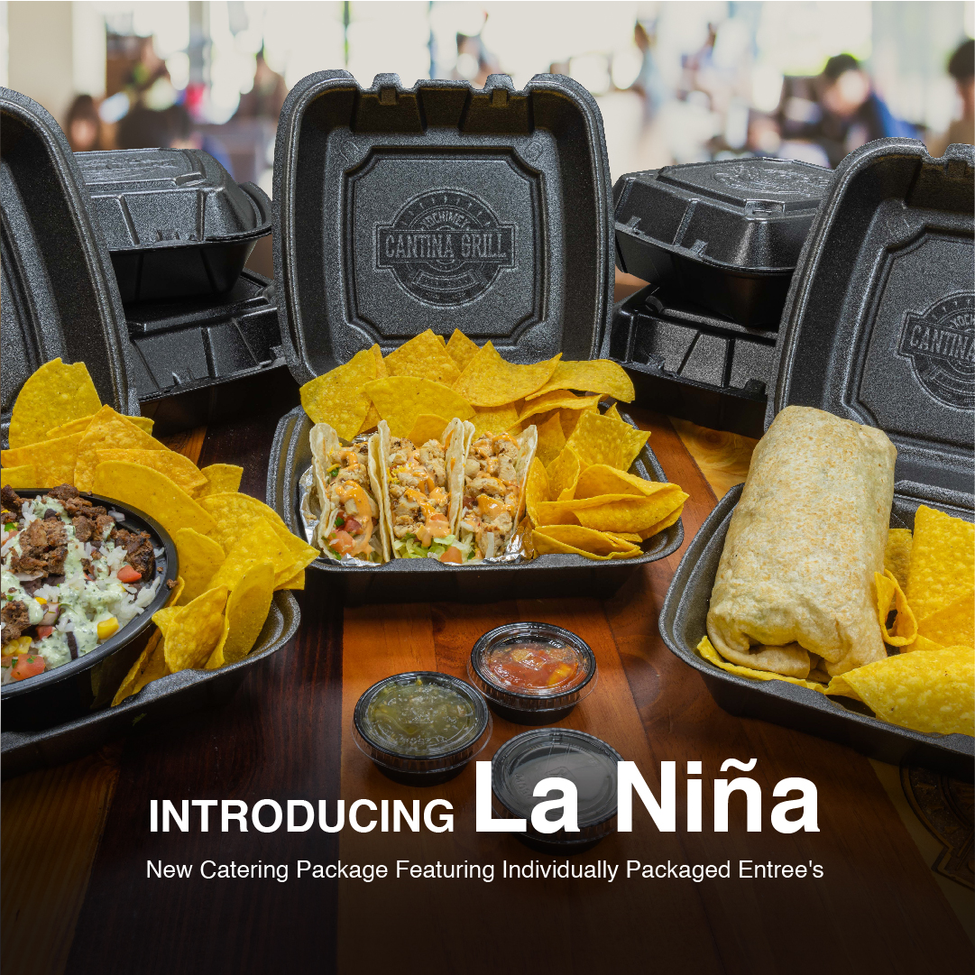 Introducing La Niña! Our new catering package featuring individually packaged Entree's. For those of you who prefer everyone's food individually packaged for a gathering, this is the perfect way for everyone in your party to get exactly what they need in a covid-friendly way.📢