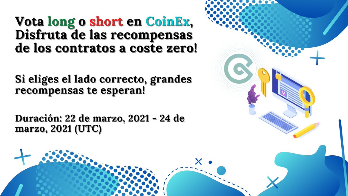 Lanzamos un evento increible! 🔥

Vota Long o short en #Bitcoin, CoinEx asumira el Trade 😎

Solo con una simple votación podras participar por una gran recompensa

Mas información:
announcement.coinex.com/hc/es/articles…

#Trading #Ethereum #Trade