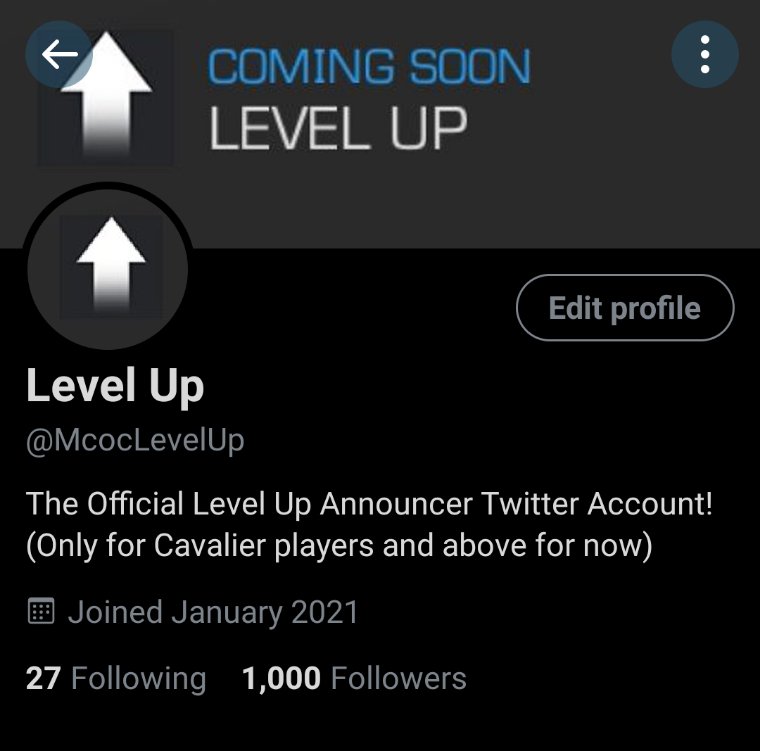Hello, <a href="/MarvelChampions/">Marvel Contest of Champions</a> community!
We finally have gotten 1000 followers on Twitter! I am so happy right now, and I am glad a lot of people are here to appreciate my work on telling when the next Level Up solo event is gonna be, I am really happy right now. I love you guys ❤