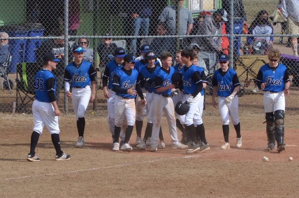 OKFuelAthletics's tweet photo. More balls left the yard on Sunday! @justintracy172 hit a walkoff 💣 to propel his team into the semis! Also going yard Sunday were @CarsonBrumbaugh , Mason Pickering and Blaine Stafford! Keep swinging it! #fuelnation 💪🏼⚾️🔥 https://t.co/zZNvsAgIGr