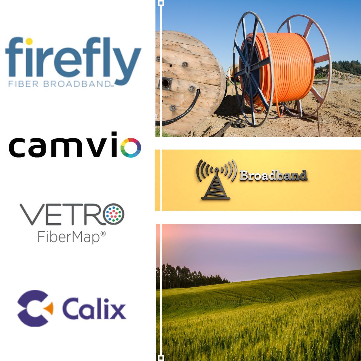camvioinc's tweet photo. Camvio’s proud to be part of the ecosystem of vendors to provide the ultimate solution to @FireflyFiber  Many thanks to our vendor partners @vetrofibermap and @TheCalixNetwork  #bestofbreed #partnerships #ecosystem #camvio #ruralbroadband https://t.co/DTFE7TPZBt