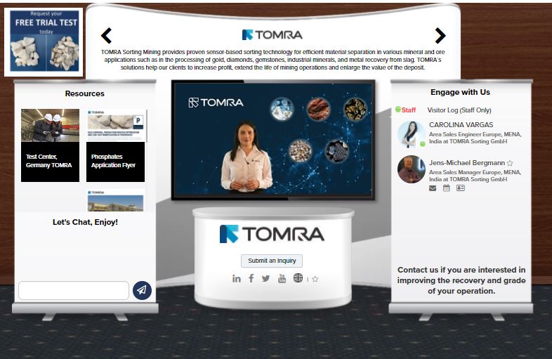TOMRAMining's tweet image. Join #TOMRA on its virtual booth at #CRUPhosphates 2021 on March 23-25. Jens-Michael Bergman will make a presentation about TOMRA’s #XRTSorting installation at Ma’aden MWSPC and its financial benefits, and he will be available to answer your questions.