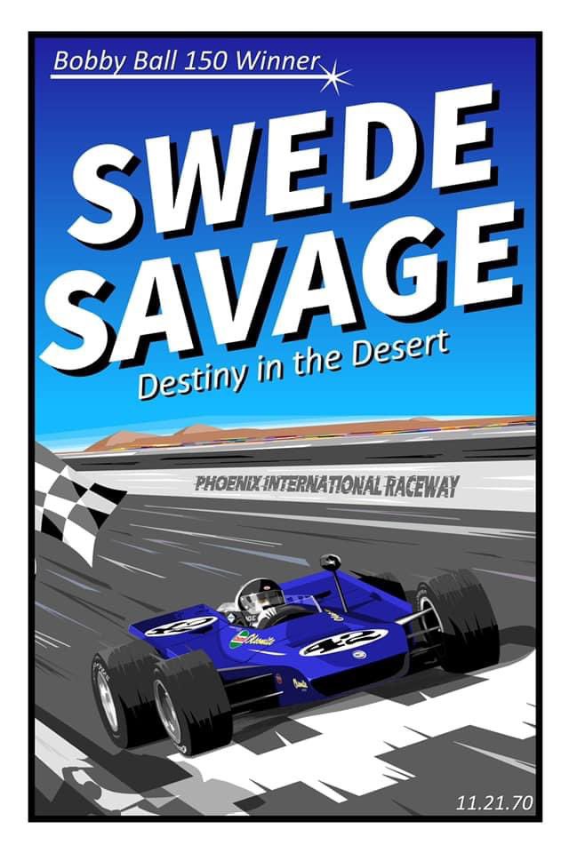 My friend, Karl Almquist, made this for me!🏁😺🏁 #swedesavage #savageangel #racer #racetrack @phoenixraceway #winner #dangurney