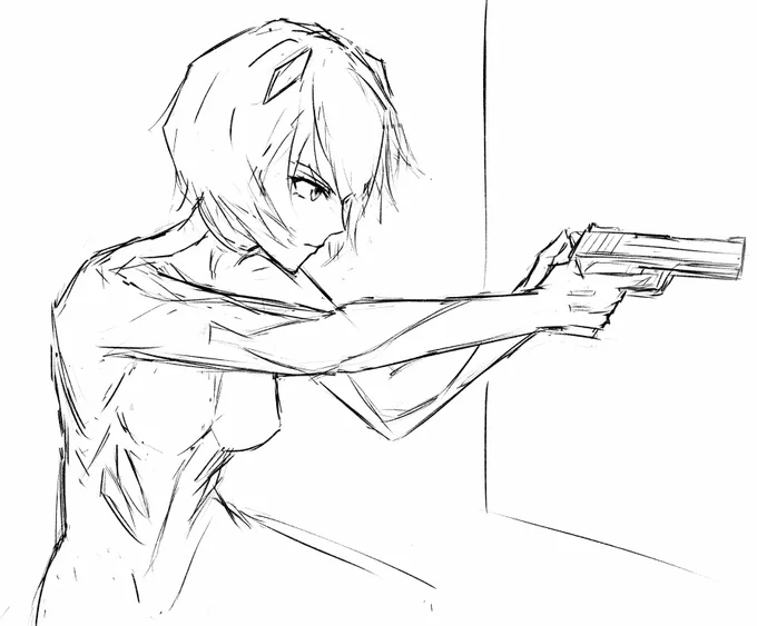 綾波進捗です😇
あかん、ラフの時点で色々超苦戦してて草
気長に描いていきます 